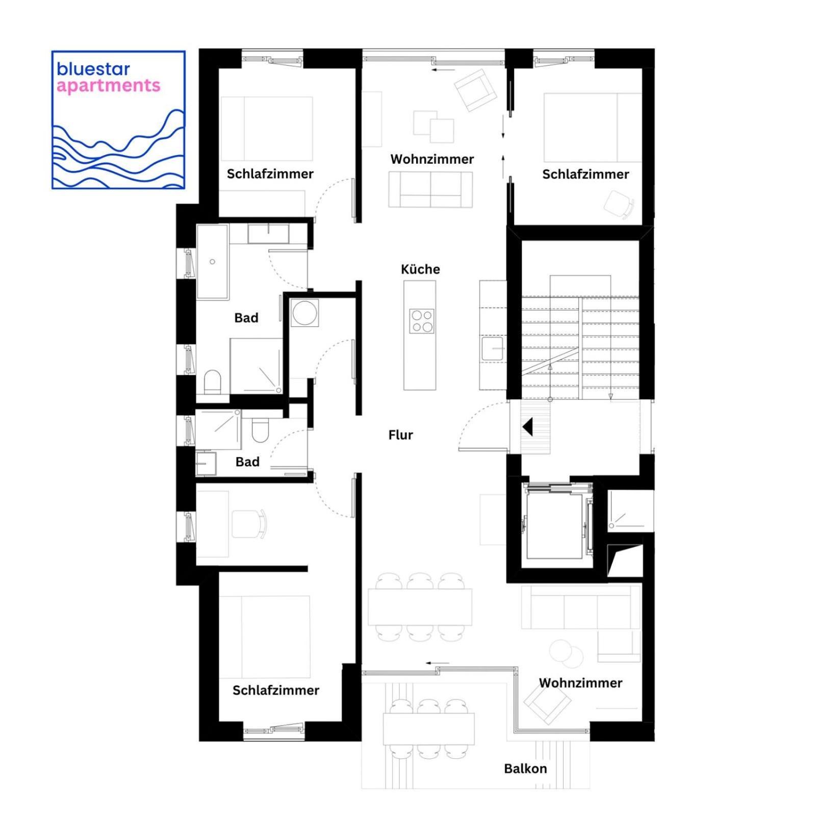Bluestar Apartments Am Storkower See Inkl Badesteg Und Gartensauna 施托尔科 外观 照片
